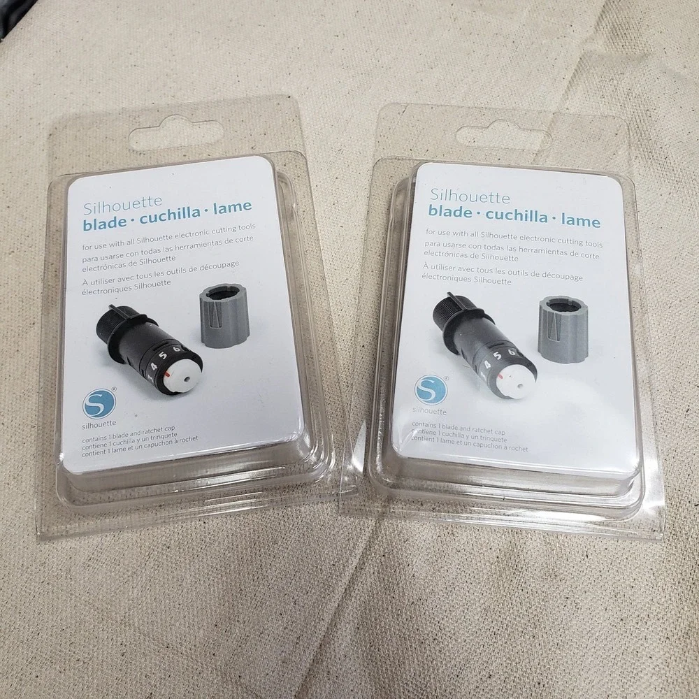2 Silhouette Blades For Use With Silhouette Electronic Cutting Tools New Sealed